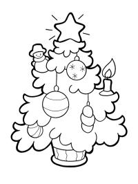 Karácsonyfa - egyszerű, gyertyával