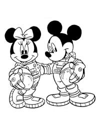Űrhajós Mickey és Minnie Egér