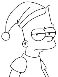Bart Simpson karácsonyi sipkában