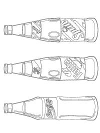 Üdítős üvegek - Coca cola, Fanta, Sprite