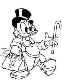 Dagobert Duck egy zsáknyi pénzzel