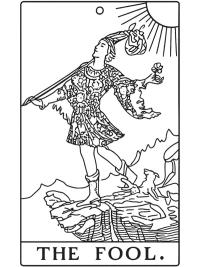 A Bolond tarot k&aacute;rtya