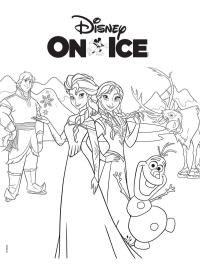 Jégvarázs szereplők, Disney On Ice felirattal