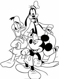 Donald kacsa, Goofy és Mikiegér