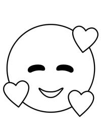 Emoji szívekkel