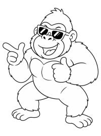 Napszemüveges gorilla