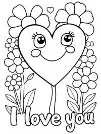 "I love you" szív