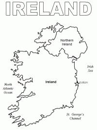 Írország térképe