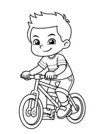 Bicikliző kisfiú