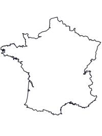 Franciaország térképe