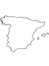 Spanyolország térképe