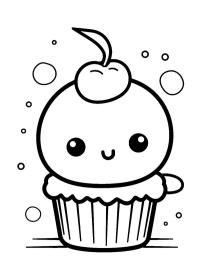 Kawaii cupcake