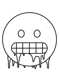 Fázós arcú emoji