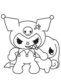 Kuromi megvédi Cinnamorollt