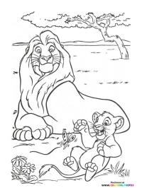 Oroszlánkirály Mufasa és Simba