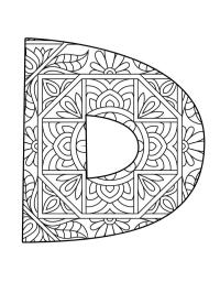 D betű mandala