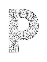 P betű mandala