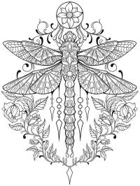 Libelle pillangó tetoválás