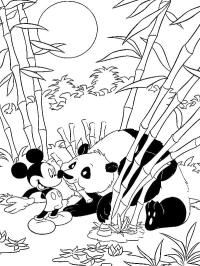 Mickey egér és panda