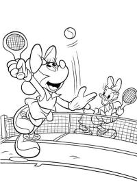 Minnie és Daisy teniszezik