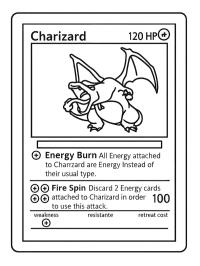 Shadowless Charizard Pokémon-kártya