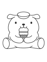 Pompompurin fagyit eszik
