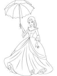 Hercegnő esernyővel