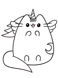 Pusheen egyszarvúként