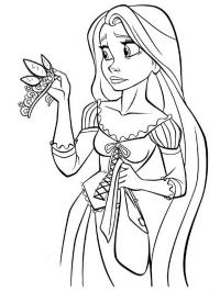Rapunzel egy koronával