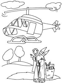 Szent Miklós helikopterrel repül