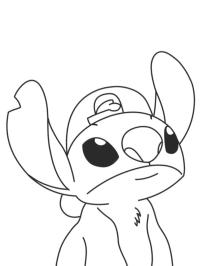 Stitch sapkával