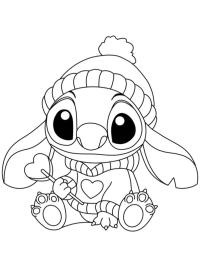 Stitch téli sapkával