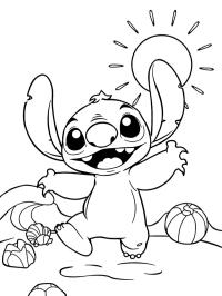 Stitch a tengerparton