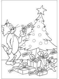 Tom és Jerry a karácsonyfánál