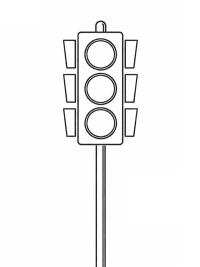 Villanyrendőr - k&ouml;zleked&eacute;si l&aacute;mpa