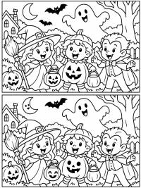 Halloween Keresd meg az 5 különbséget