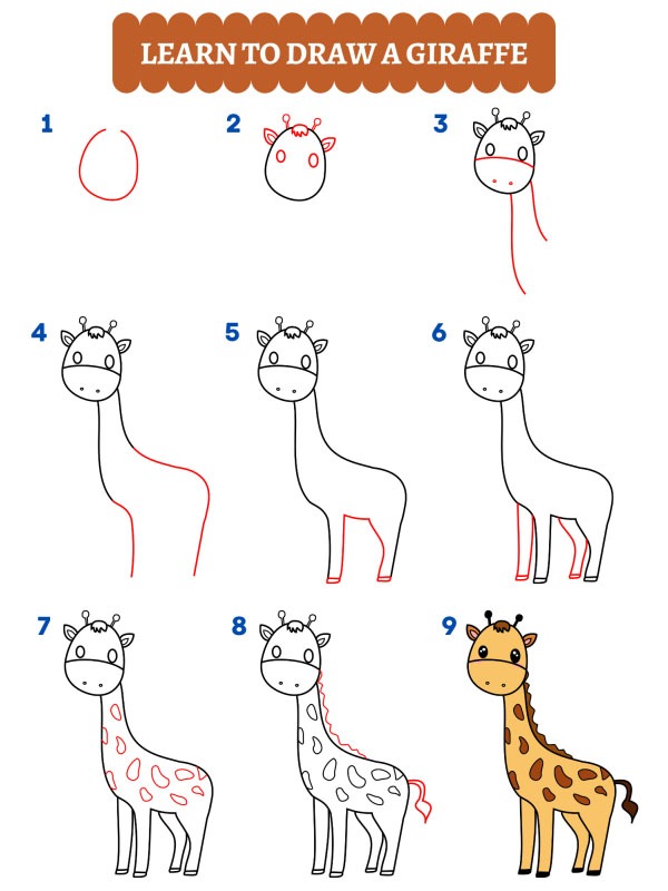 Hogy rajzolsz egy zsiráfot