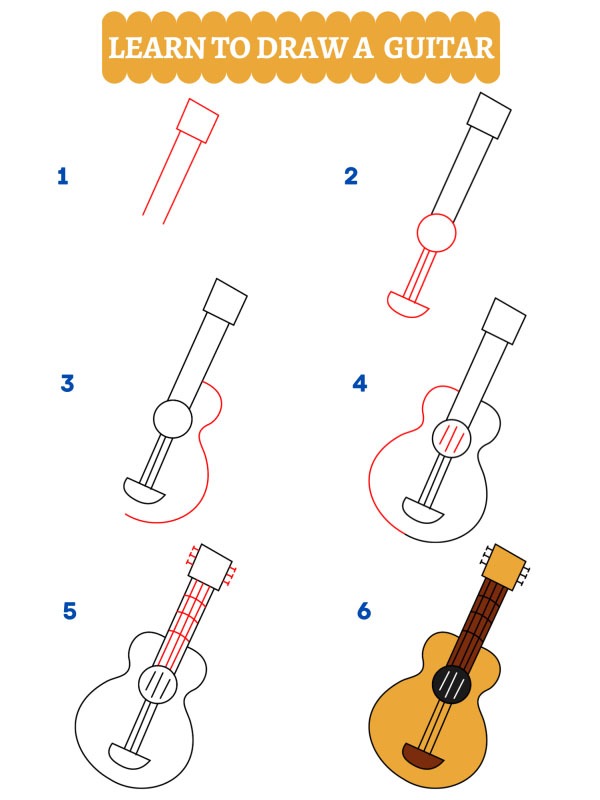 Hogyan rajzoljunk gitárt?