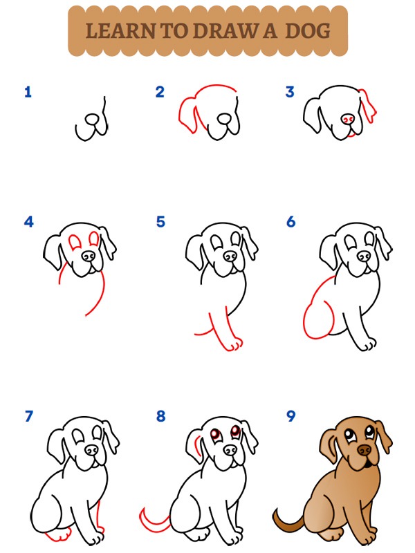Hogy rajzolsz egy kutyát