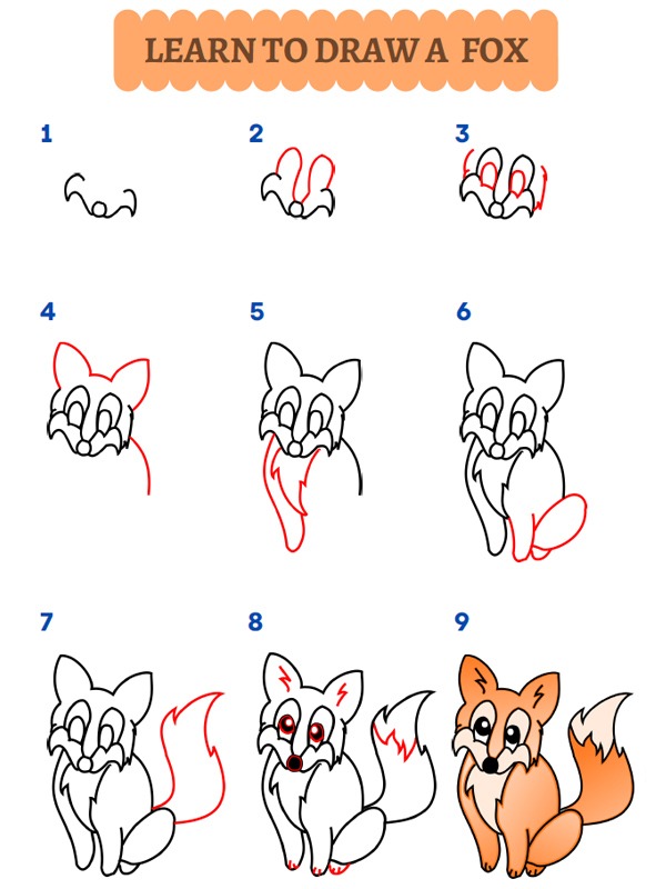 Hogy rajzolsz egy rókát