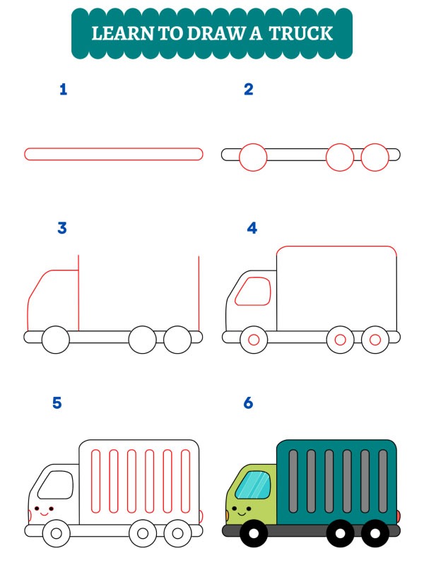 Hogy rajzolsz egy teherautót