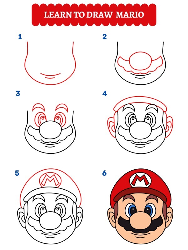 Hogyan rajzoljunk Super Mariót?
