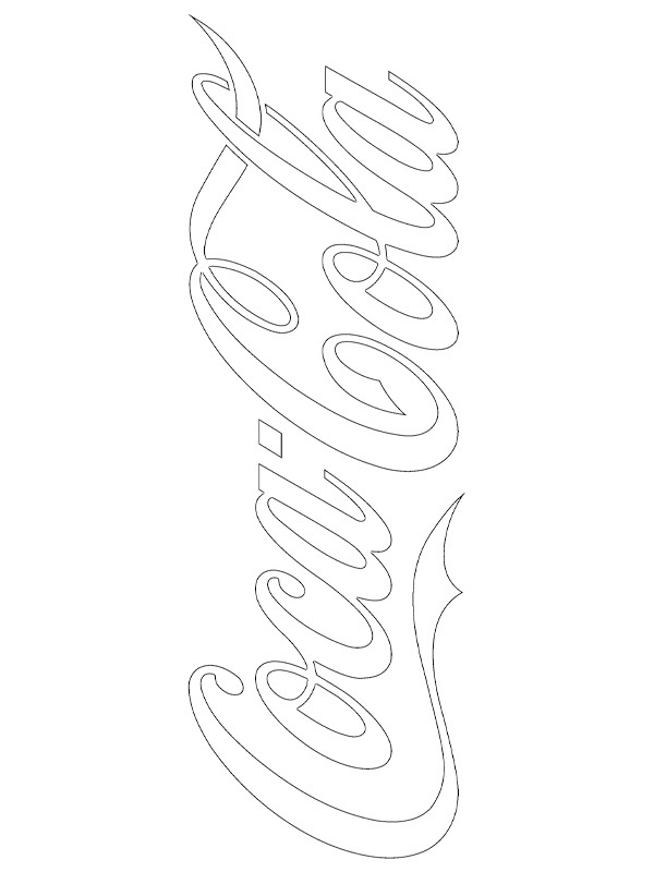 Coca Cola logó Kifestő