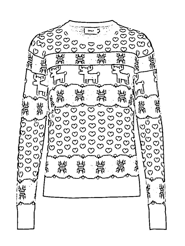 Karácsonyi pulóver Kifestő