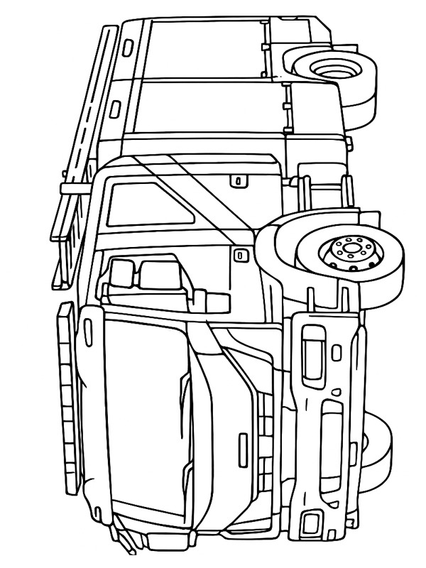 Tűzolt&oacute;aut&oacute; Kifestő