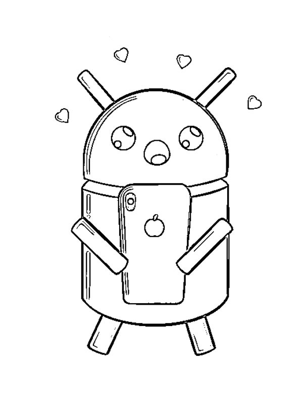Android robot Kifestő