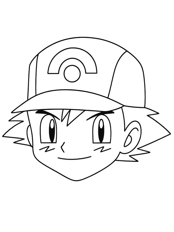 Ash Ketchum arca Kifestő