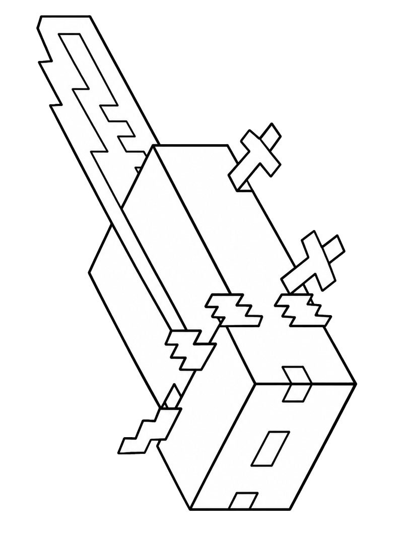 Axolotl (Minecraft) Kifestő