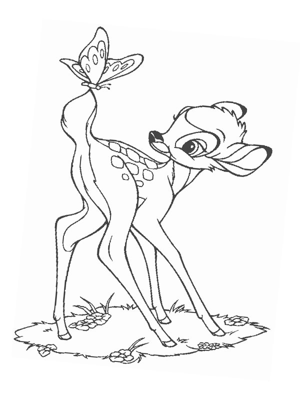 Bambi pillangóval Kifestő