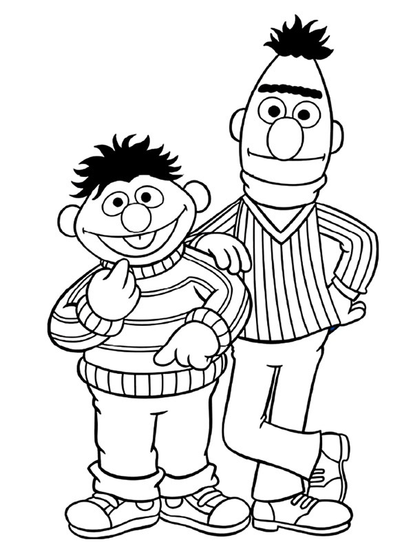 Bert és Ernie Kifestő